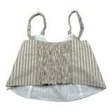 Lu Lu By Miss Grant Top Tinta Unita con Fantasia A Righe per Bambina LL3645 BEIGE LU LU BY MISS GRANT 