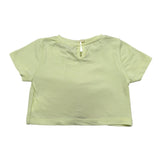 M+E' T-Shirt Tinta Unita con Applicazione Fiocco per Neonata UE1747NX GIALLO M+E' 