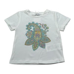 M+E' T-Shirt Girocollo tinta unita con Stampa Bianco per Neonata 1UE1862 BIANCO M+E' 