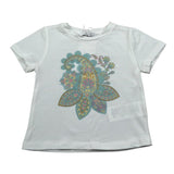 M+E' T-Shirt Girocollo tinta unita con Stampa Bianco per Neonata 1UE1862 BIANCO M+E' 