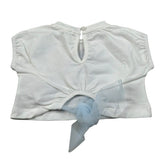 M+E' T-Shirt Girocollo tinta unita con Stampa Bianco per Neonata UE1262 BIANCO M+E' 