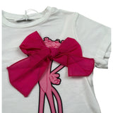 M+E' T-Shirt Girocollo tinta unita con Stampa Bianco per Neonata UE1389 BIANCO M+E' 