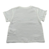 M+E' T-Shirt Girocollo tinta unita con Stampa Bianco per Neonata UE1405 BIANCO M+E' 