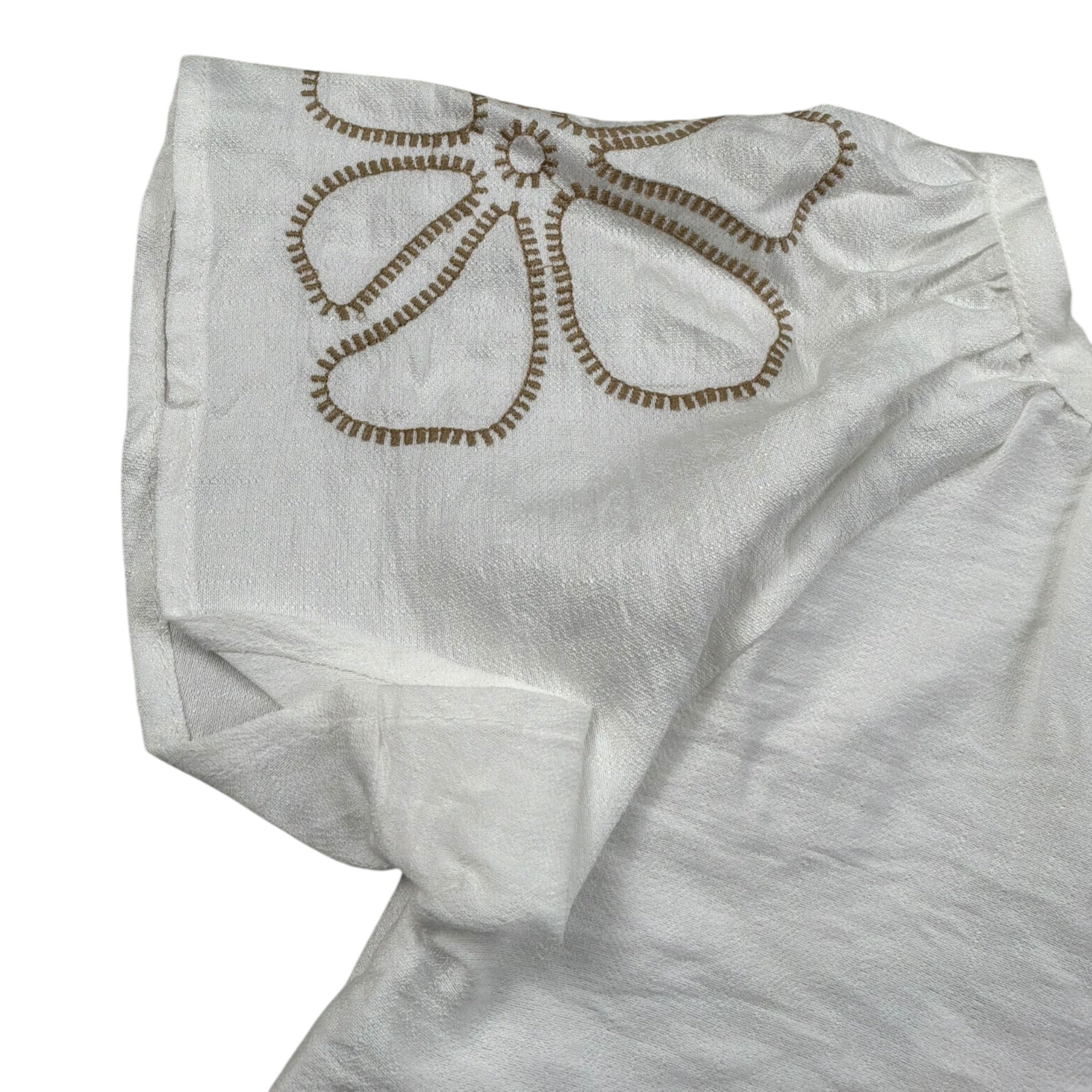 M+E' Camicia Mezza Manica tinta unita Cn Ricami Bianco per Neonata UE1699 BIANCO M+E' 
