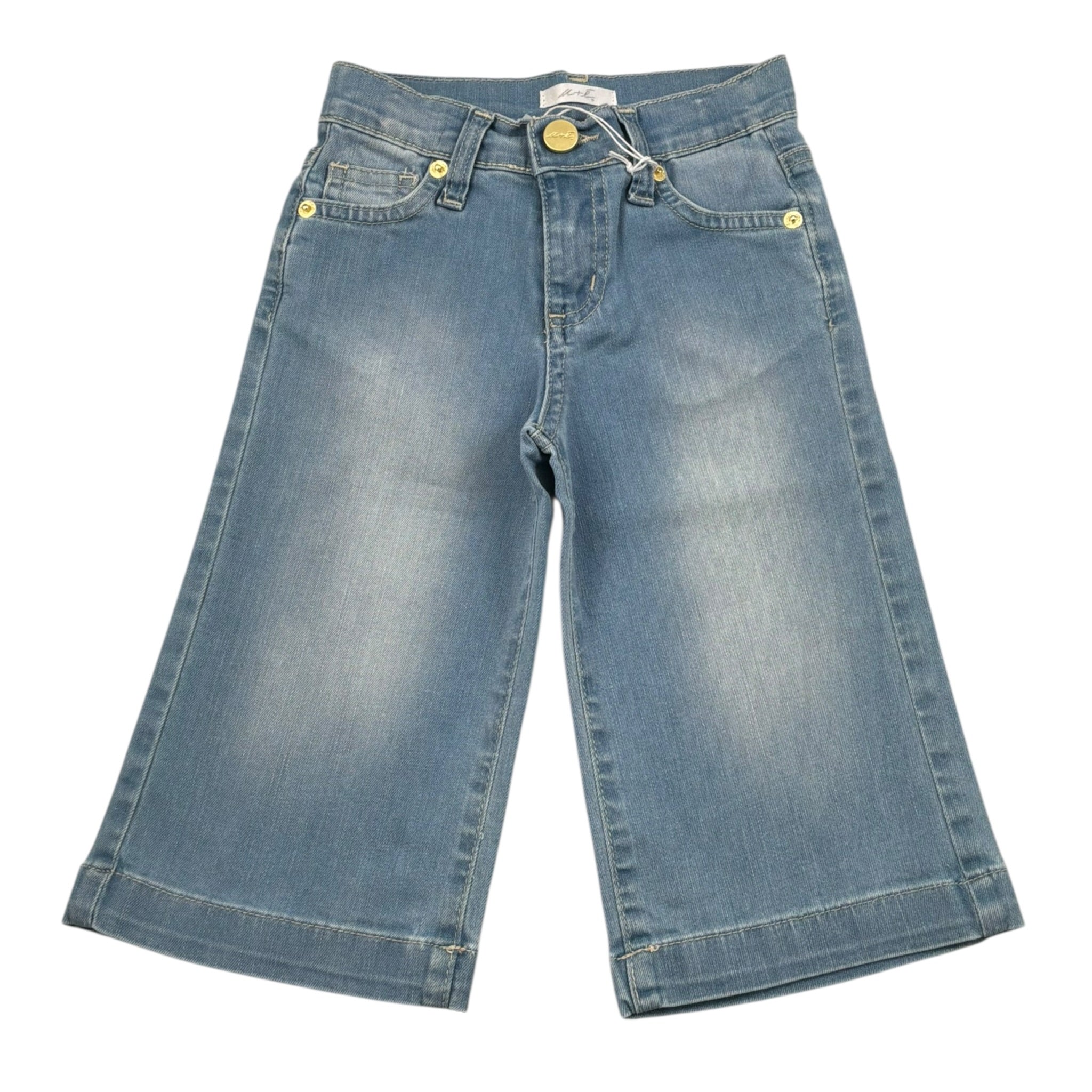 M+E' Jeans tinta unita Modello Palazzo Azzurro per Neonata UE1706N AZZURRO M+E' 