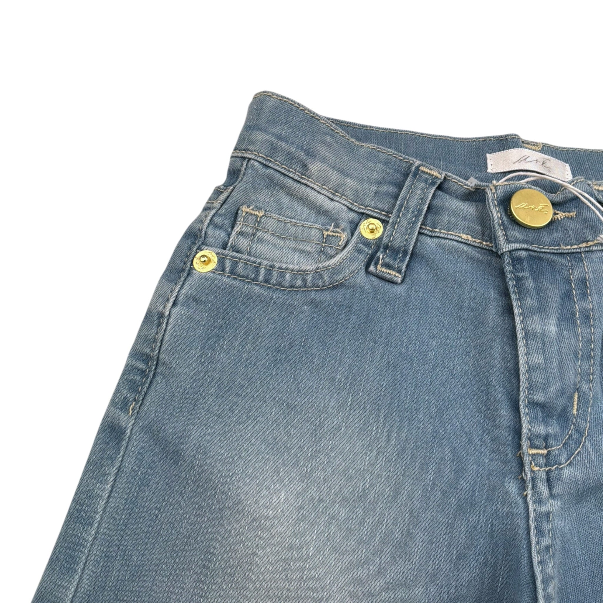 M+E' Jeans tinta unita Modello Palazzo Azzurro per Neonata UE1706N AZZURRO M+E' 