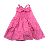 M+E' Abito tinta unita con Applicazione Fiocco Rosa per Bambina UE1709XX ROSA M+E' 