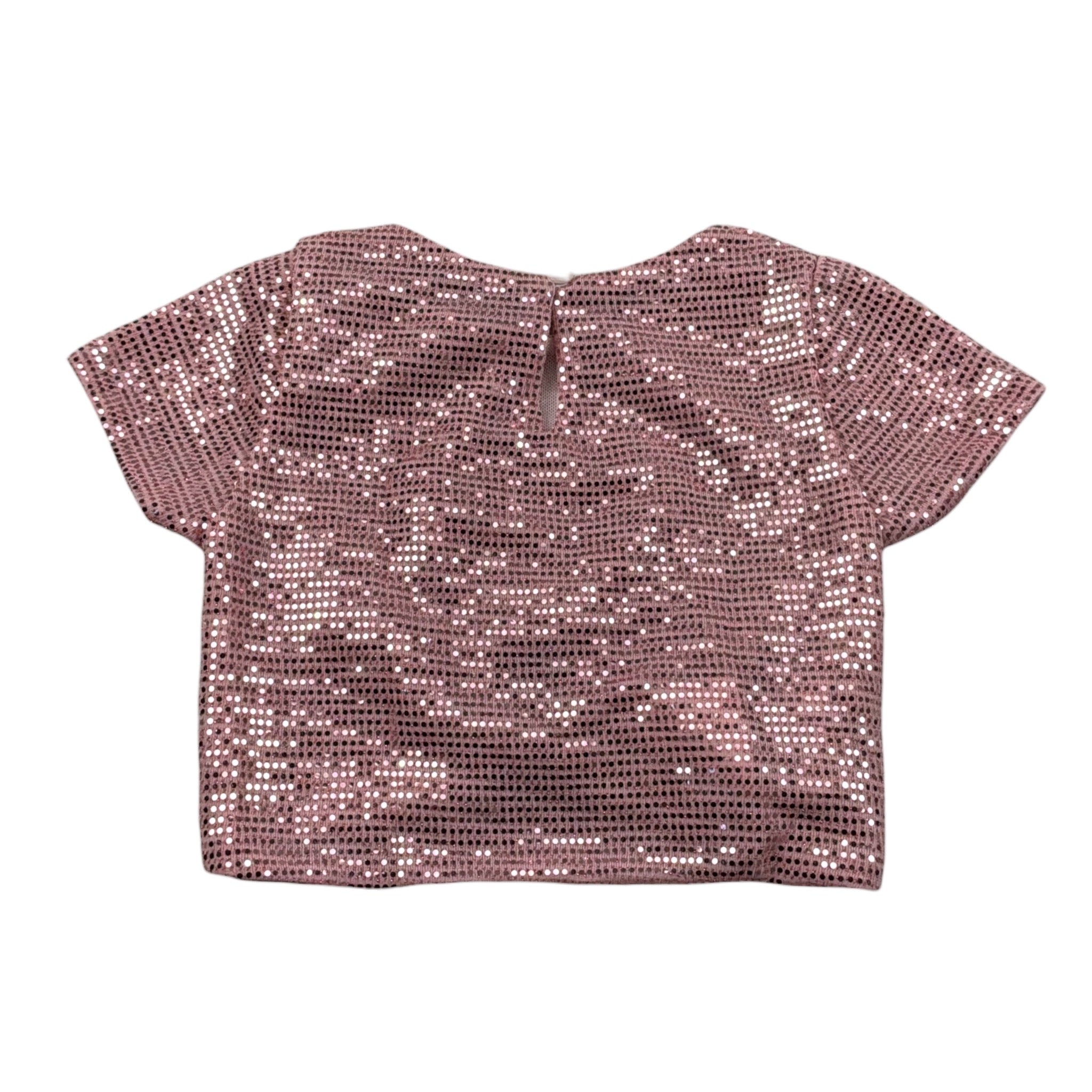 M+E' T-Shirt tinta unita con Applicazioni Rosa per Neonata UE1776 ROSA M+E' 