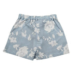 M+E' Short Tinta Unita con Stampa E Elastico In Vita per Neonata UE1805N AZZURRO M+E' 
