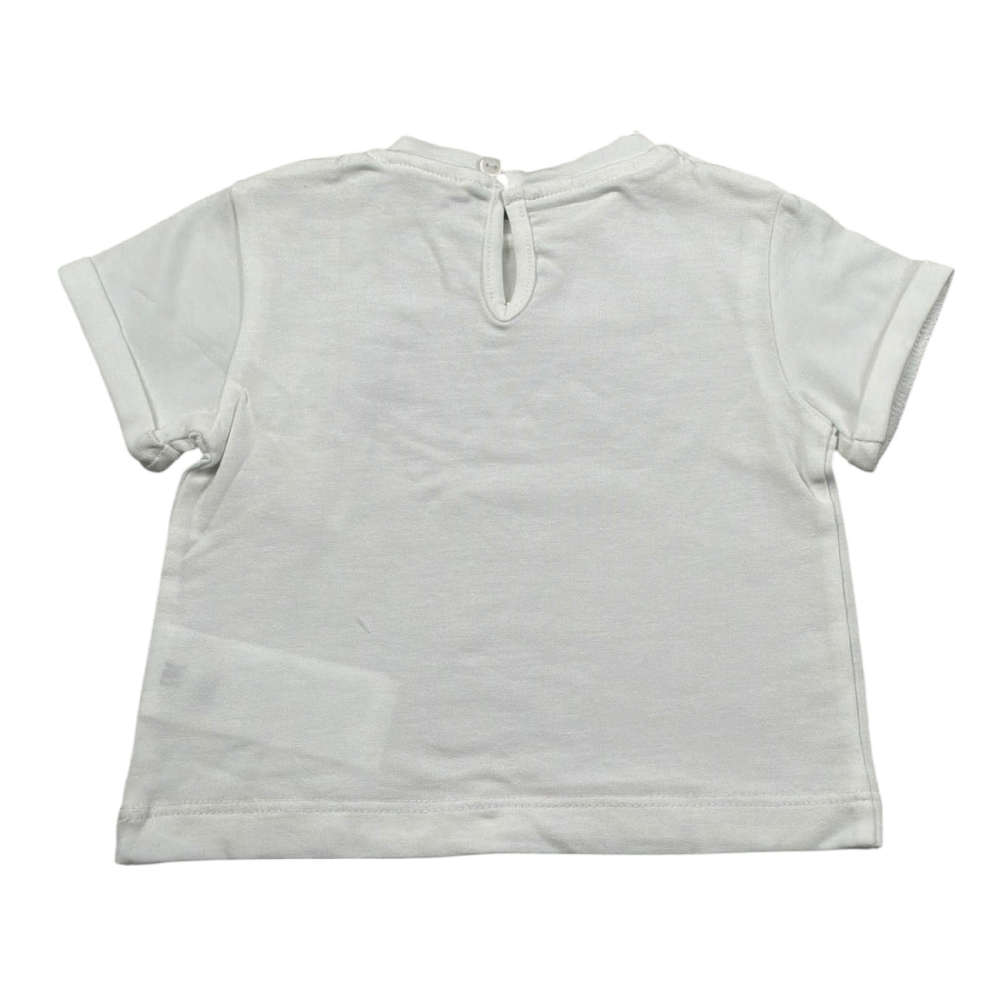 M+E' T-Shirt Girocollo tinta unita con Brillantini Panna per Neonata UE1817N PANNA M+E' 