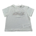 M+E' T-Shirt Girocollo tinta unita con Brillantini Panna per Bambina UE1817 PANNA M+E' 
