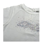 M+E' T-Shirt Girocollo tinta unita con Brillantini Panna per Bambina UE1817 PANNA M+E' 