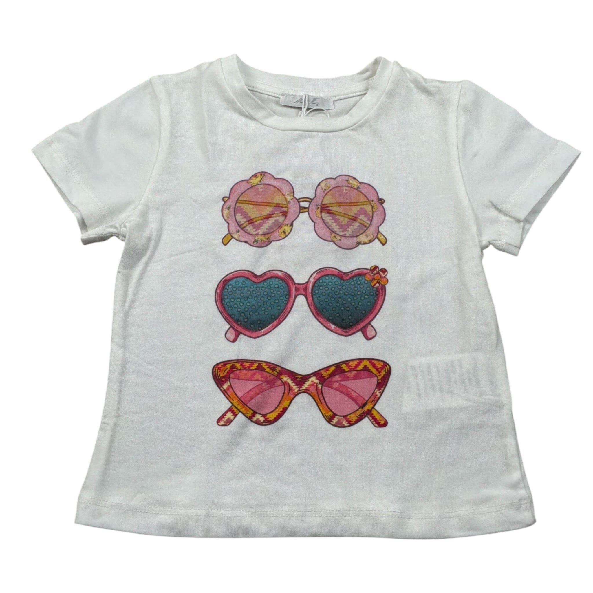 M+E' T-Shirt Girocollo tinta unita con Stampa Panna per Bambina UE1860XXX PANNA M+E' 