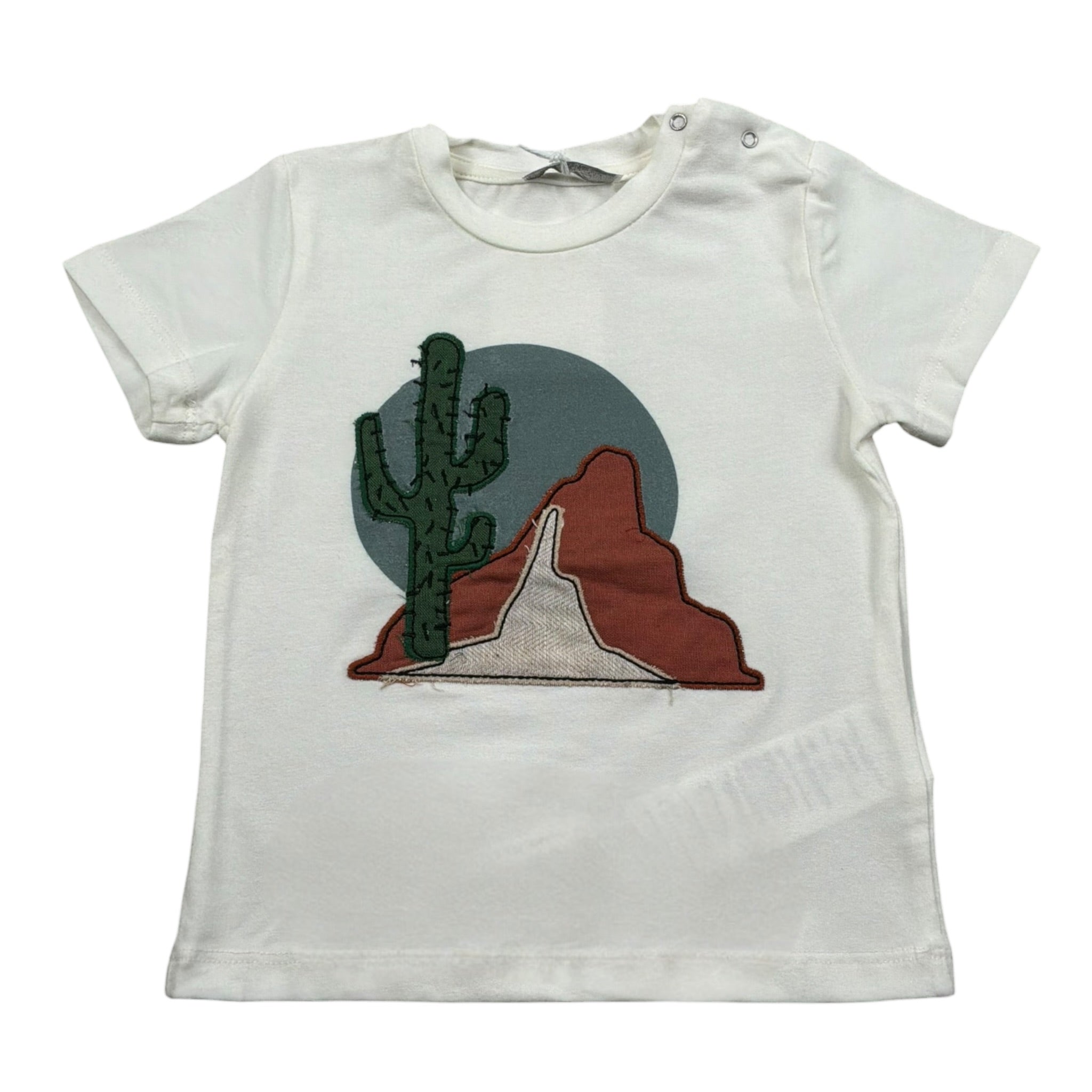 M+E' T-Shirt Girocollo tinta unita Panna per Bambino UEM0516 PANNA M+E' 