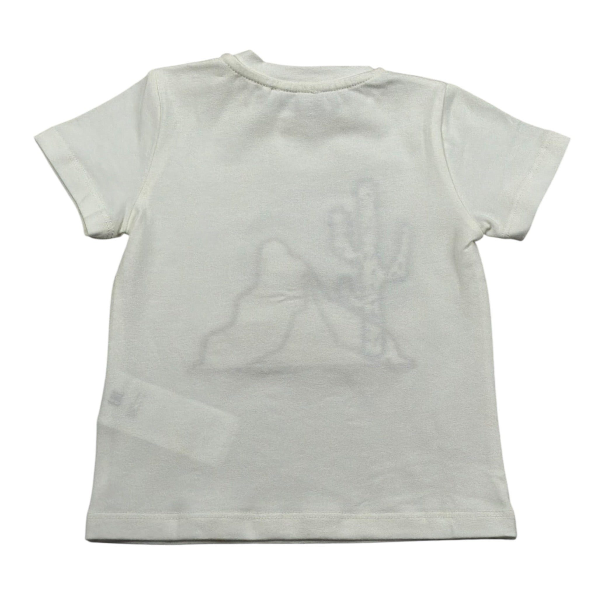 M+E' T-Shirt Girocollo tinta unita Panna per Bambino UEM0516 PANNA M+E' 