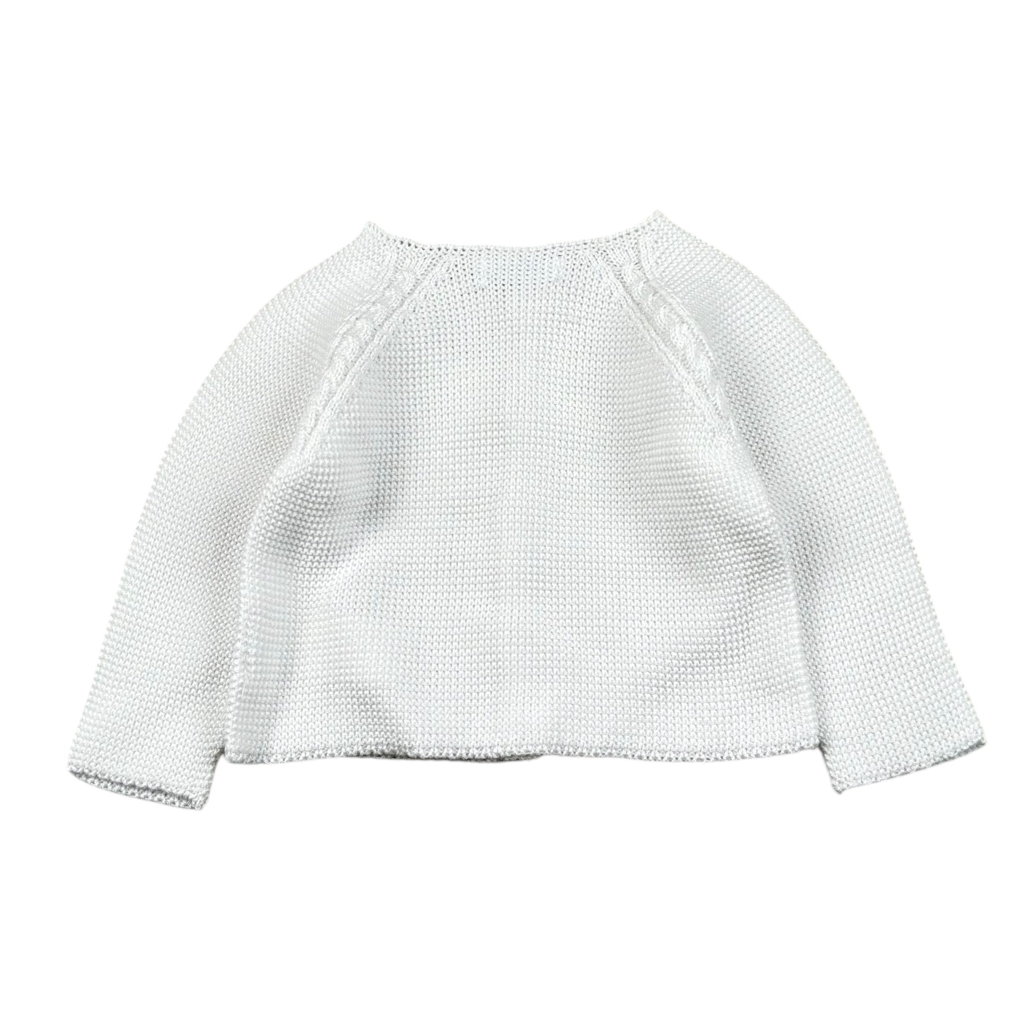 Mac Ilusio'N Cardigan Tinta Unita con Bottoni per Neonato 9671 BIANCO MAC ILUSIO'N 
