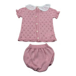 Mac Ilusio'N Completo 2 Pezzi Maglia-Coulotte per Neonata 9621 ROSA MAC ILUSIO'N 