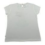 Magil T-Shirt Girocollo tinta unita con Stampa Bianco per Bambina FN26070 BIANCO MAGIL 