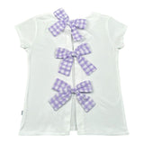 Magil T-Shirt Tinta Unita con Fiocchi per Neonata HN26121N BIANCO MAGIL 