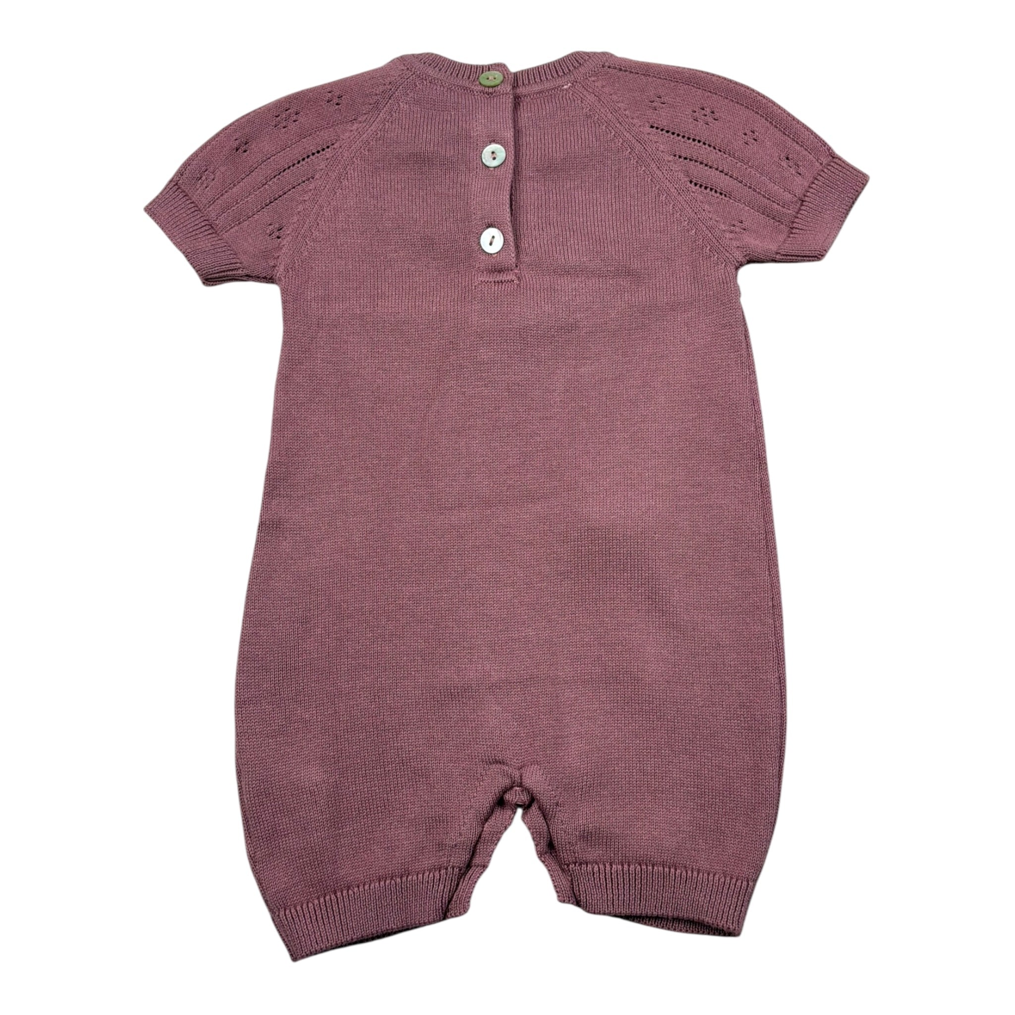 Maglifici di Verona Pagliaccetto Tinta Unita In Maglia per Neonata 0453244 ROSA MAGLIFICI DI VERONA 