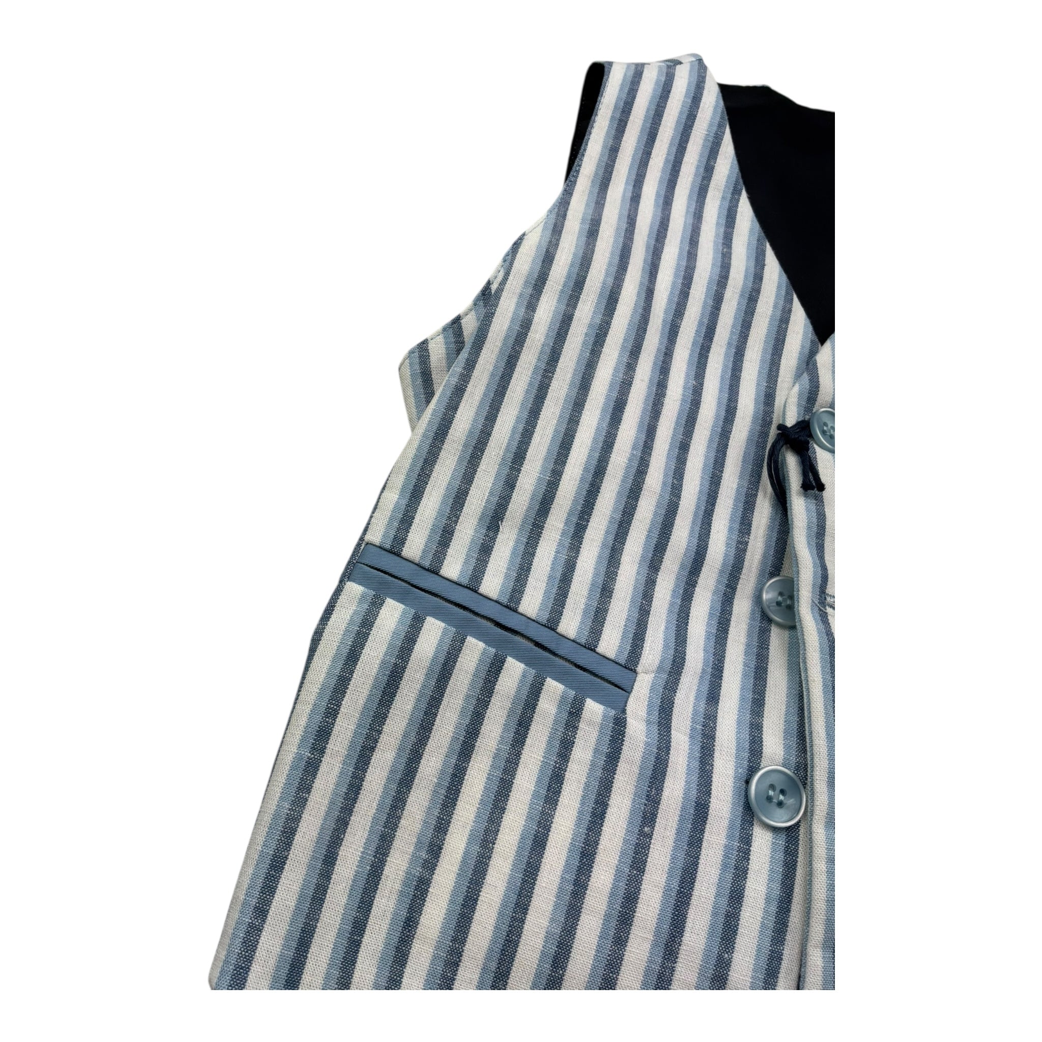 Mai'S Kids Gilet Fantasia A Righe per Bambino MAIOS BIANCO MAI'S KIDS 