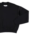 Maison Margiela Felpa Girocollo Bicolore con Logo Nero per Bambina M60871 NERO MAISON MARGIELA 