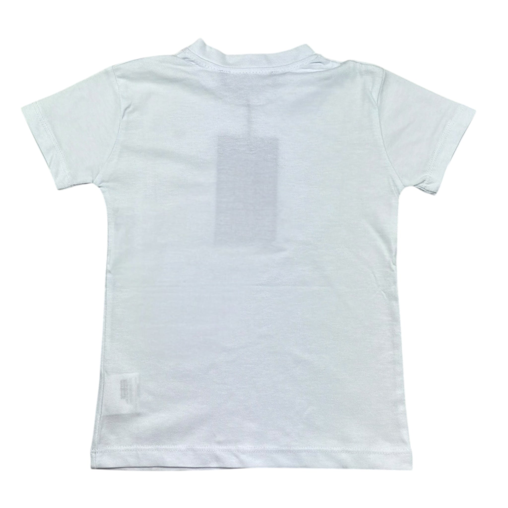 Make T-Shirt Girocollo Tinta Unita per Bambino 101BJ BIANCO MAKE 