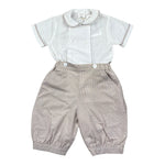 Malvi & Co Completo 2 Pezzi Camicia-Bermuda Bianco per Neonato S23I127STQS BIANCO MALVI & CO 