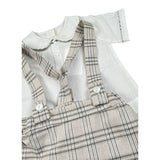 Malvi & Co Completo 2 Pezzi Camicia-Salpette Bianco per Neonato S24I130STLQ BIANCO MALVI & CO 
