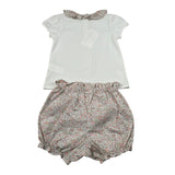 Malvi & Co Completo 2 Pezzi T-Shirt-Culotte Bianco per Neonata SCCI167CAJJ BIANCO MALVI & CO 