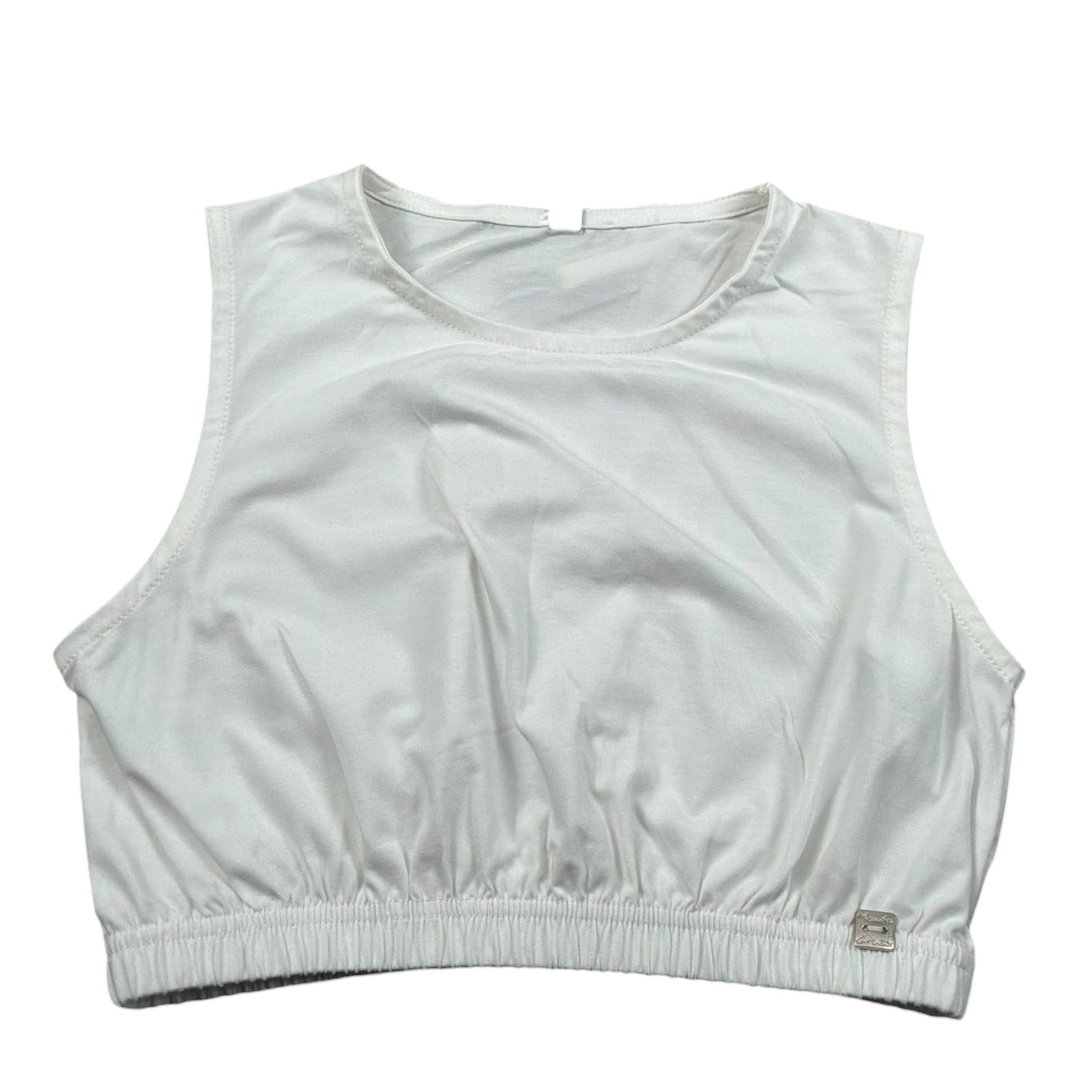 Manila Grace Top Giromanica Tinta Unita per Bambina MG2673 BIANCO MANILA GRACE 