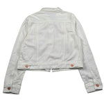 Manila Grace Giubbino In Denim Tinta Unita per Bambina MG2696 BIANCO MANILA GRACE 