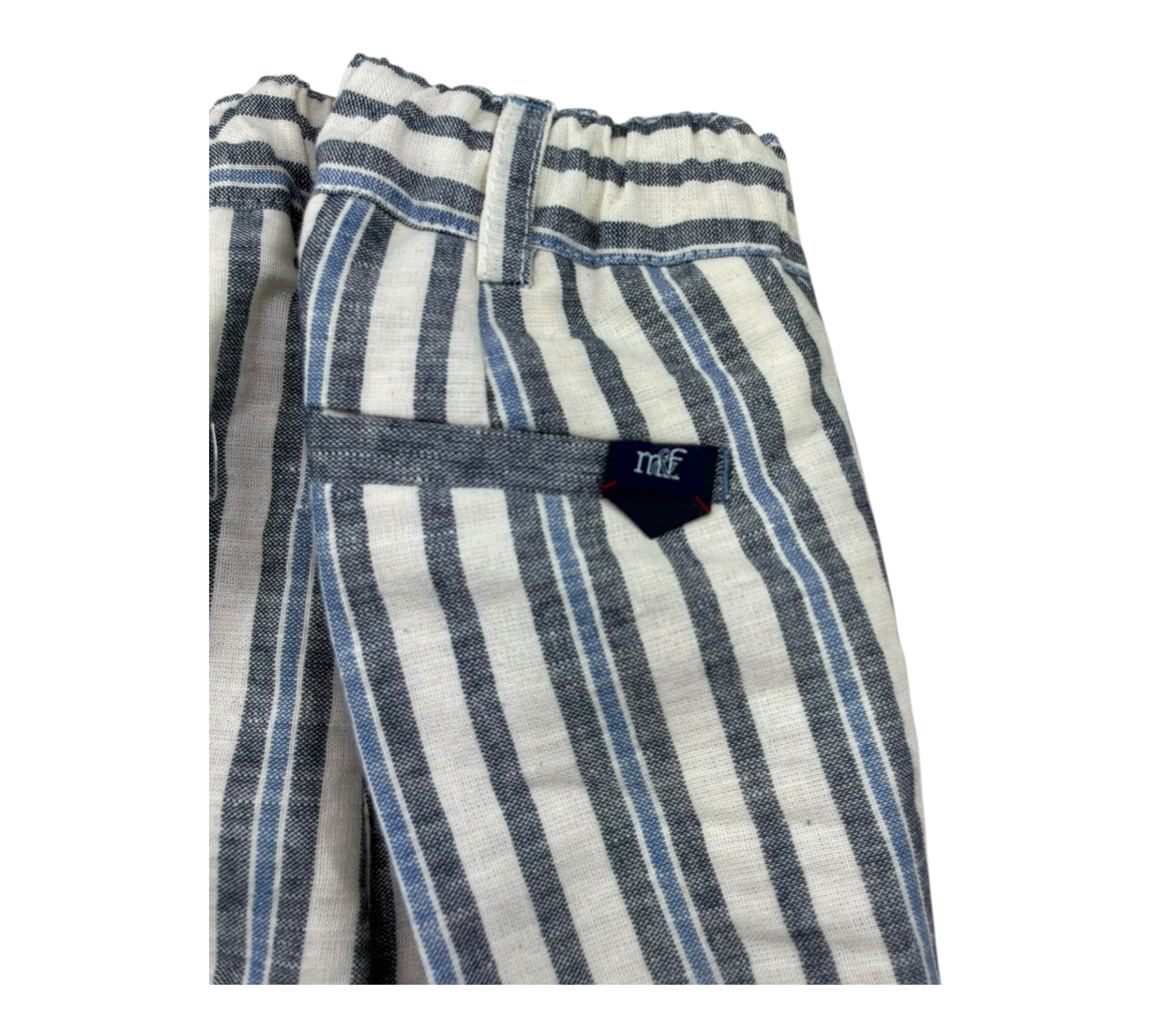 Manuel & Frank Pantalone Fantasia A Righe con Elastico In Vita per Neonato MF1410BN BEIGE MANUEL & FRANK 