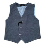 Manuel & Frank Gilet Tinta Unita per Bambino MF5105B AZZURRO MANUEL & FRANK 