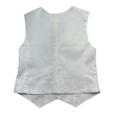 Manuel & Frank Gilet Tinta Unita con Fantasia per Bambino MF5140R BIANCO MANUEL & FRANK 
