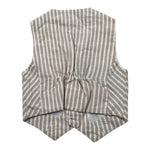 Manuel & Frank Gilet Tinta Unita con Bottoni E Fantasia A Righe per Bambino MF5155NJ BEIGE MANUEL & FRANK 