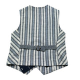 Manuel & Frank Gilet Tinta Unita con Fantasia A Righe per Bambino MF5192B GRIGIO MANUEL & FRANK 