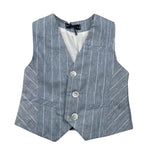 Manuel & Frank Gilet Tinta Unita con Fantasia per Bambino MF5193BX AZZURRO MANUEL & FRANK 