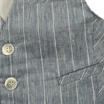 Manuel & Frank Gilet Tinta Unita con Bottoni E Fantasia A Righe per Neonato MF5193NN AZZURRO MANUEL & FRANK 