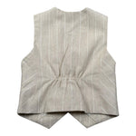 Manuel & Frank Gilet Tinta Unita con Fantasia per Bambino MF5194BX BEIGE MANUEL & FRANK 