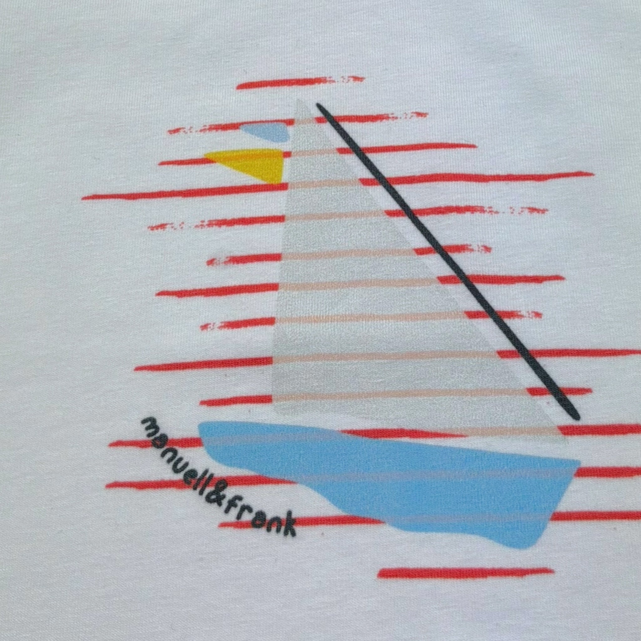 Manuel & Frank T-Shirt Girocollo Tinta Unita con Stampa per Bambino MF7315B BIANCO MANUEL & FRANK 