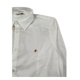 Manuel Ritz Camicia Manica Lunga tinta unita con Logo Bianco per Bambino MR0263X BIANCO MANUEL RITZ 