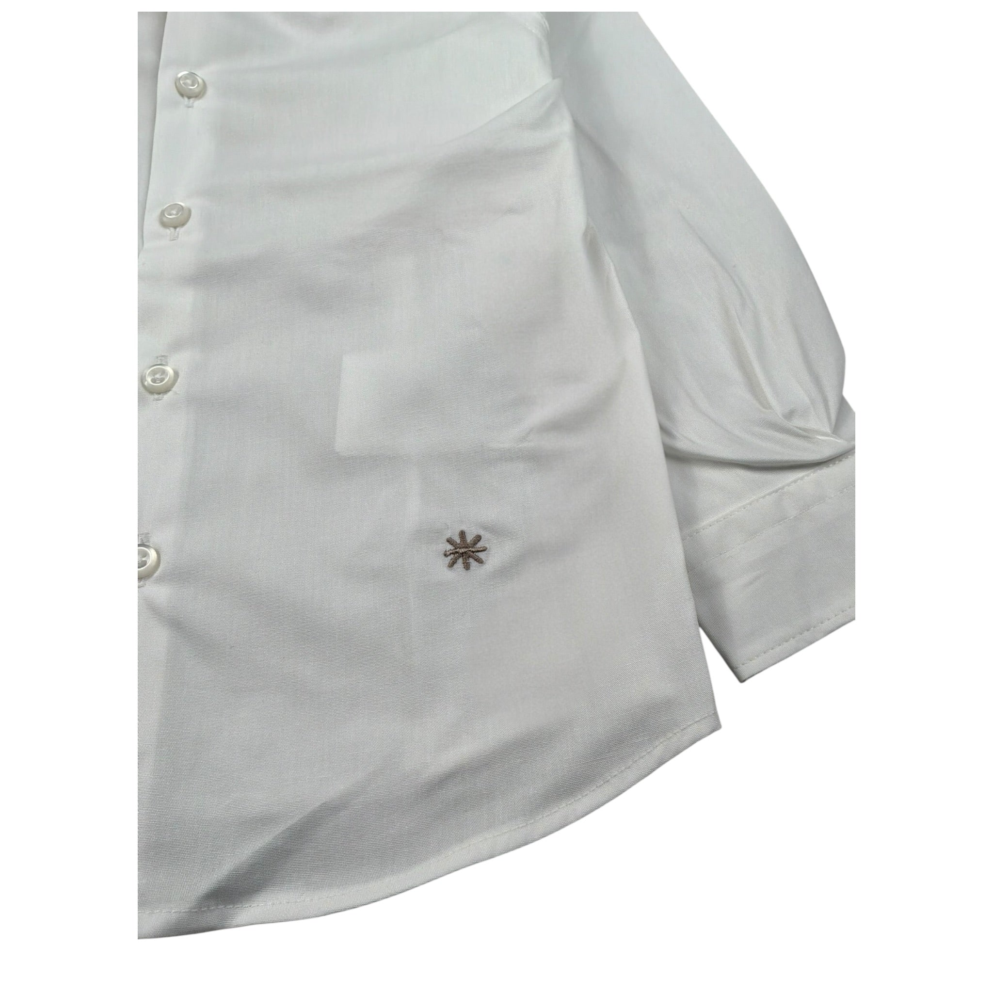 Manuel Ritz Camicia Manica Lunga tinta unita Bianco per Bambino MR2428 BIANCO MANUEL RITZ 