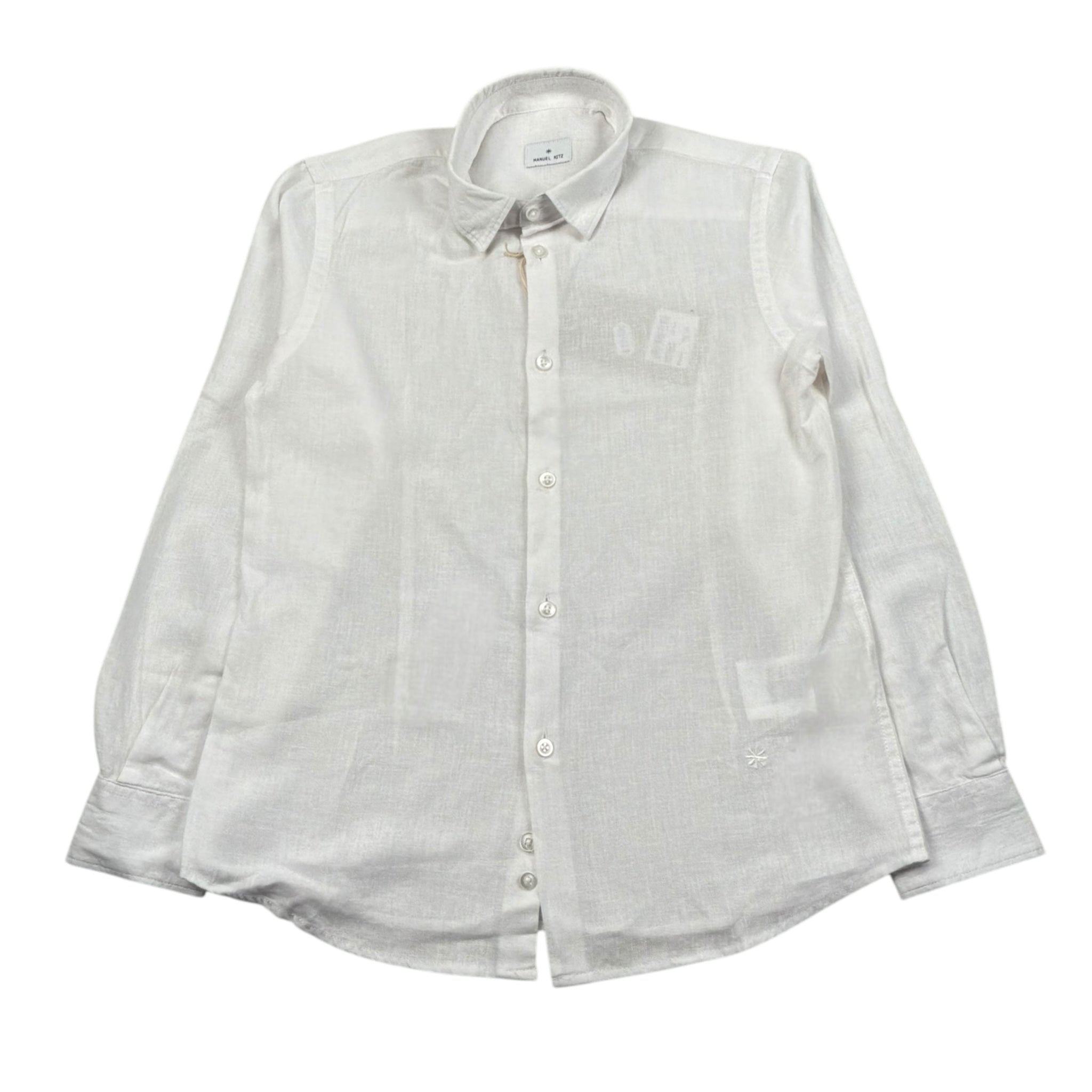 Manuel Ritz Camicia Manica Lunga Tinta Unita per Bambino MR2862 BIANCO MANUEL RITZ 