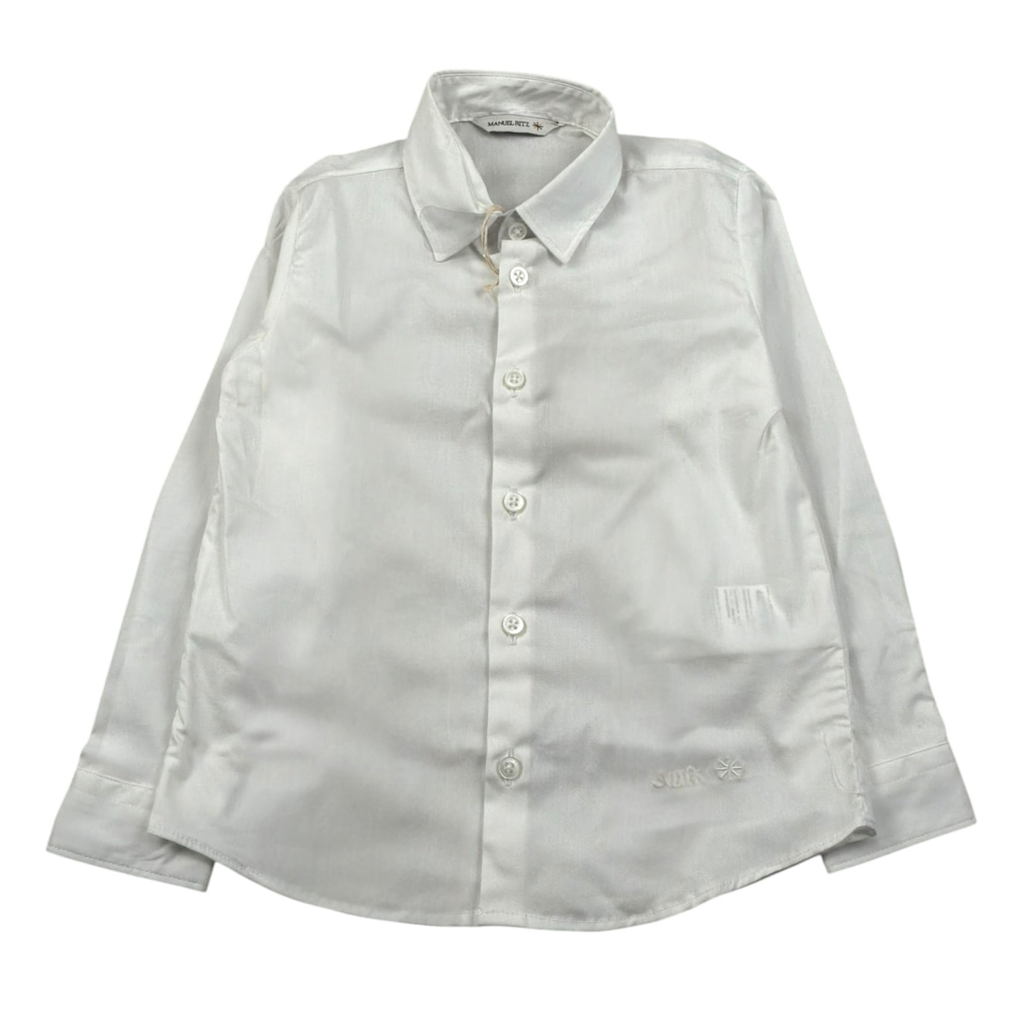 Manuel Ritz Camicia Manica Unga tinta unita Bianco per Neonato MR2885N BIANCO MANUEL RITZ 
