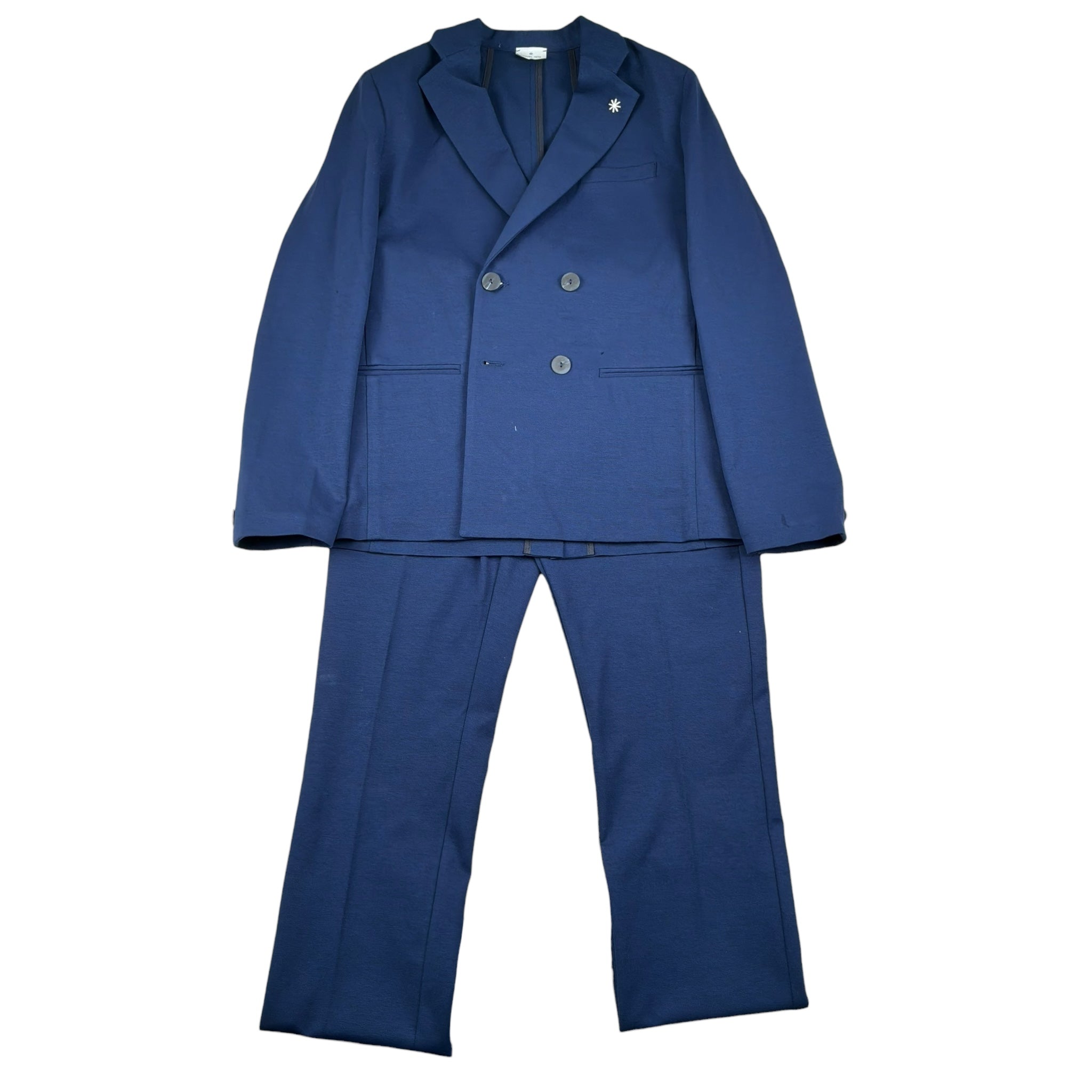 Manuel Ritz Completo 2 Pezzi Giacca-Pantalone Tinta Unita per Bambino MR2916 BLU MANUEL RITZ 