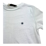 Manuel Ritz T-Shirt Girocollo Tinta Unita con Logo per Bambino MR3120 BIANCO MANUEL RITZ 