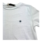 Manuel Ritz T-Shirt Girocollo Tinta Unita con Logo per Bambino MR3120 BIANCO MANUEL RITZ 