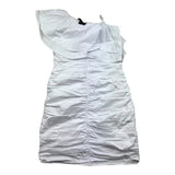 Marc Ellis Abito Monospalla Tinta Unita con Logo per Bambina JMJDR01239X BIANCO MARC ELLIS 