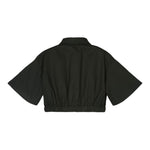 Marc Ellis Camicia Modello Crop Tinta Unita con Logo per Bambina JMJSH14110 NERO MARC ELLIS 